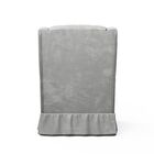 Poltrona Amamentação Eloisa Puff Suede Cinza