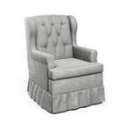 Poltrona Amamentação Eloisa Puff Suede Cinza