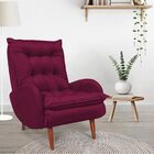 Poltrona Amamentação Estofada Vitoria Veludo Marsala