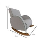 Poltrona Amamentação La Vie Cinza Claro