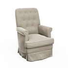 Poltrona Amamentação Laura Com Puff Corano Bege