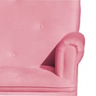 Poltrona Amamentação Laura Suede Rosa  - Vallisa Decor