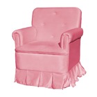 Poltrona Amamentação Laura Suede Rosa  - Vallisa Decor
