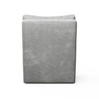 Poltrona Amamentação Ludmila Puff Suede Cinza