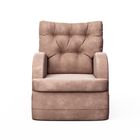 Poltrona Amamentação Ludmila Puff Suede Rosa