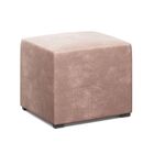 Poltrona Amamentação Ludmila Puff Veludo Rosa