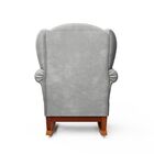 Poltrona Amamentação Maria Vitoria Balanço Canoa Puff Veludo