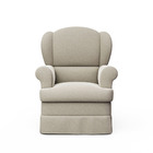 Poltrona Amamentação Sabrina Com Puff Corano Nude