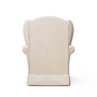 Poltrona Amamentação Sabrina Com Puff Linho Bege