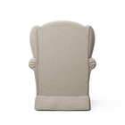 Poltrona Amamentação Sabrina Com Puff Suede Nude