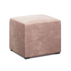 Poltrona Amamentação Sabrina Com Puff Suede Rosa