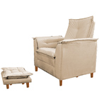 Poltrona Amamentação Sala De Estar Milla Puff E Almofada Capu