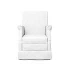 Poltrona Amamentação Suzana Puff Bau Corano Branco