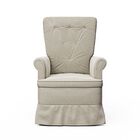 Poltrona Amamentação Valentina Puff Corano Bege