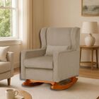 Poltrona Amamentar Descanso E Leitura De Balanço Maju Suede