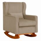 Poltrona Amamentar Descanso E Leitura De Balanço Maju Suede