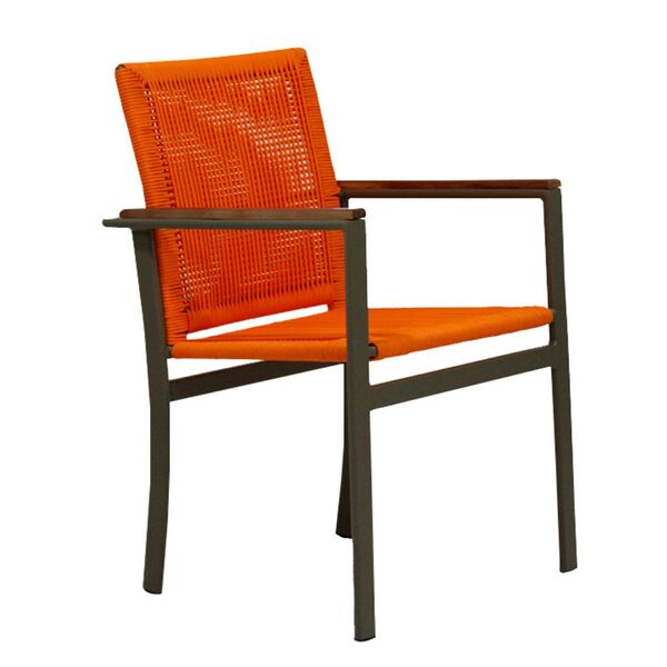 Poltrona Amélia Corda Naval  - Laranja