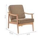 Poltrona Amy Marrom Claro