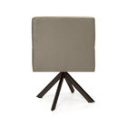 Poltrona Ana Veludo Bege B-68 Base Giratória Eiffel Chocolate