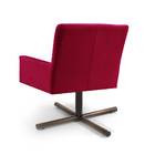 Poltrona Ana Veludo Vermelho D-505 Base X Giratória - D'rossi