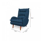 Poltrona Anatômica Pés De Madeira Eloá  Marinho