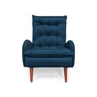 Poltrona Anatômica Pés De Madeira Eloá  Marinho