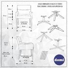 Poltrona Angel Base Giratória Eiffel Preto Veludo Mostarda