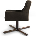 Poltrona Angel Base Giratória X Veludo Marrom