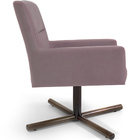 Poltrona Angel Base Giratória X Veludo Rose