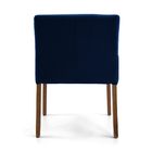 Poltrona Angel Veludo Azul B-170 Base De Madeira - D'rossi