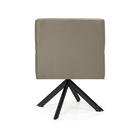 Poltrona Angel Veludo Bege B-68 Base Giratória Eiffel Preto -