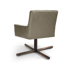 Poltrona Angel Veludo Bege B-68 Base X Giratória - D'rossi