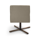 Poltrona Angel Veludo Bege B-68 Base X Giratória - D'rossi