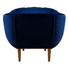 Poltrona Anitta Amamentação Para Quarto De Bebê Veludo Azul M