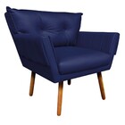 Poltrona Anitta Corino Pés Palito Castanho D03 - D'rossi - Az