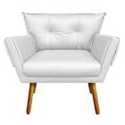 Poltrona Anitta Corino Pés Palito Castanho D03 - D'rossi Bran