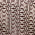 Poltrona Anitta Jacquard Geométrico Bege E Vermelho A33 Com S