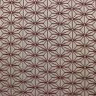 Poltrona Anitta Jacquard Geométrico Bege E Vermelho A33 Pés P