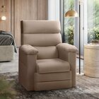 Poltrona Antonela Reclinável Fibra Siliconada Creme