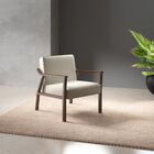 Poltrona Antônia Bege E Castanho