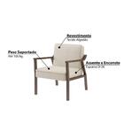 Poltrona Antônia Bege E Castanho