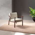 Poltrona Antônia Bege E Castanho