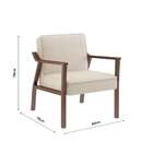 Poltrona Antônia Bege E Castanho