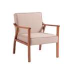 Poltrona Antônia Bege E Nogueira