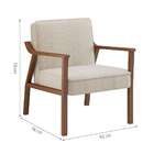 Poltrona Antônia Off White E Nogueira