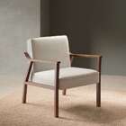 Poltrona Antônia Off White E Nogueira