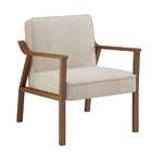 Poltrona Antônia Off White E Nogueira