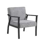 Poltrona Antônia Preta E Cinza