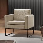 Poltrona Apolo Base Metálica Preta