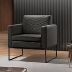 Poltrona Apolo Base Metálica Preta